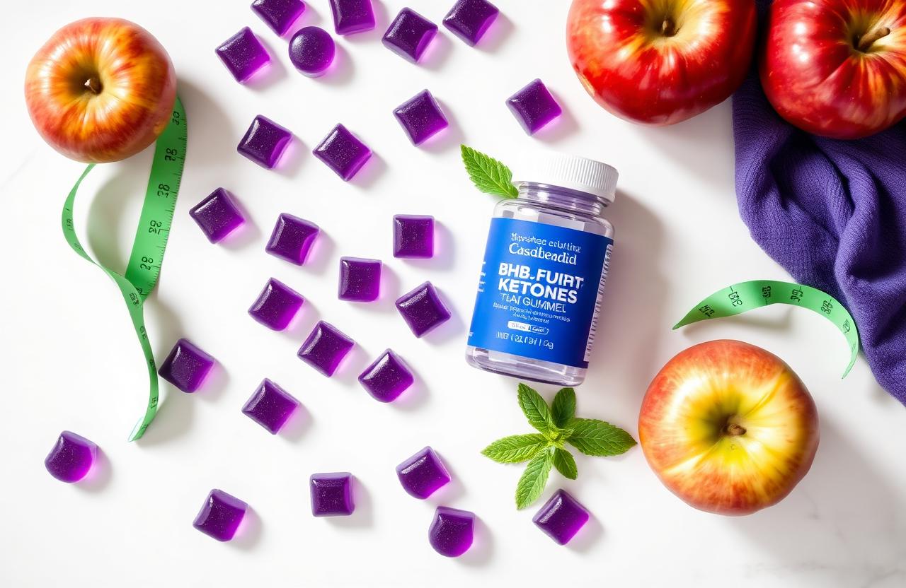 TrimLabs BHB gummies flat lay